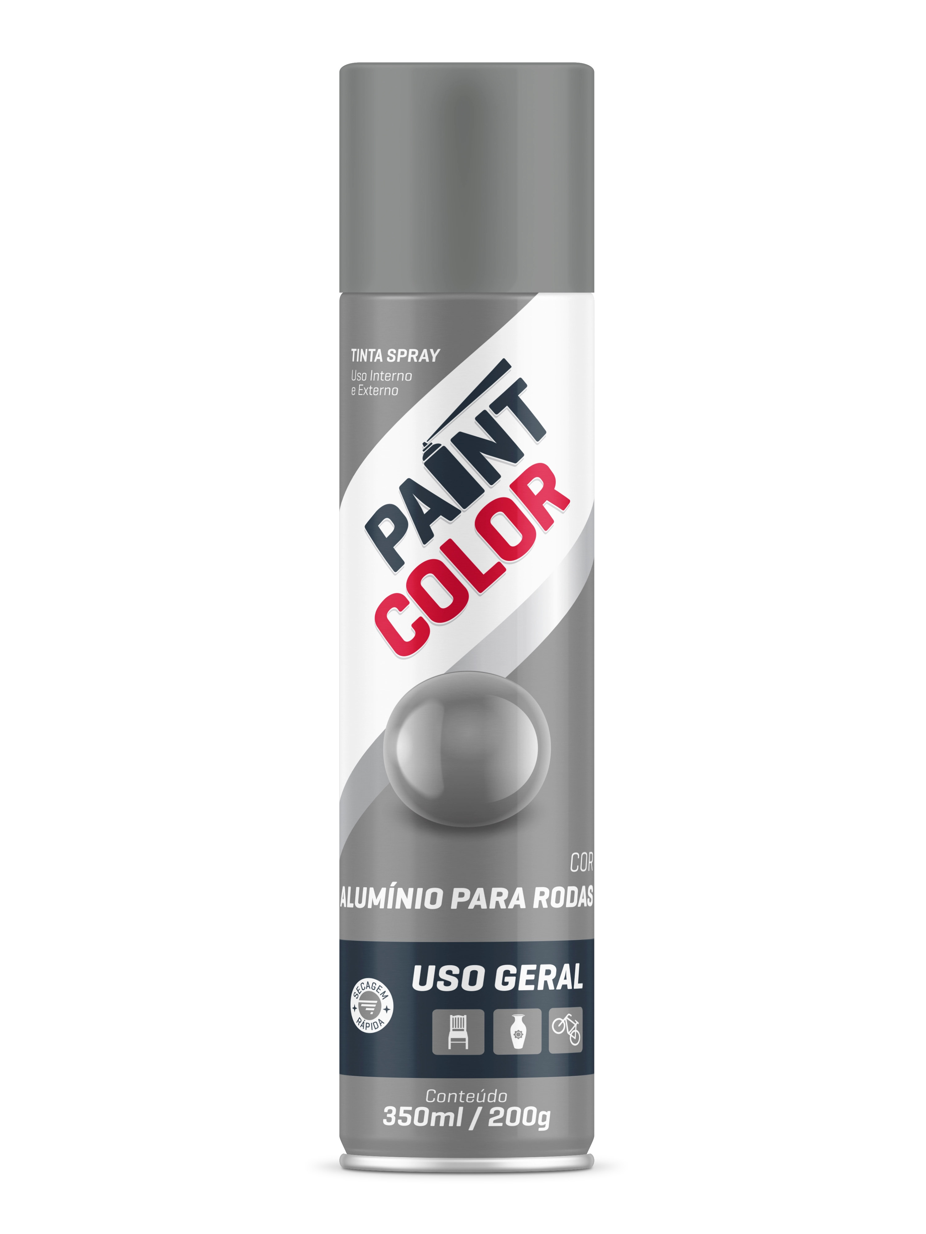Tinta Paintcolor 350ml Aluminio Rodas 5510024 Baston