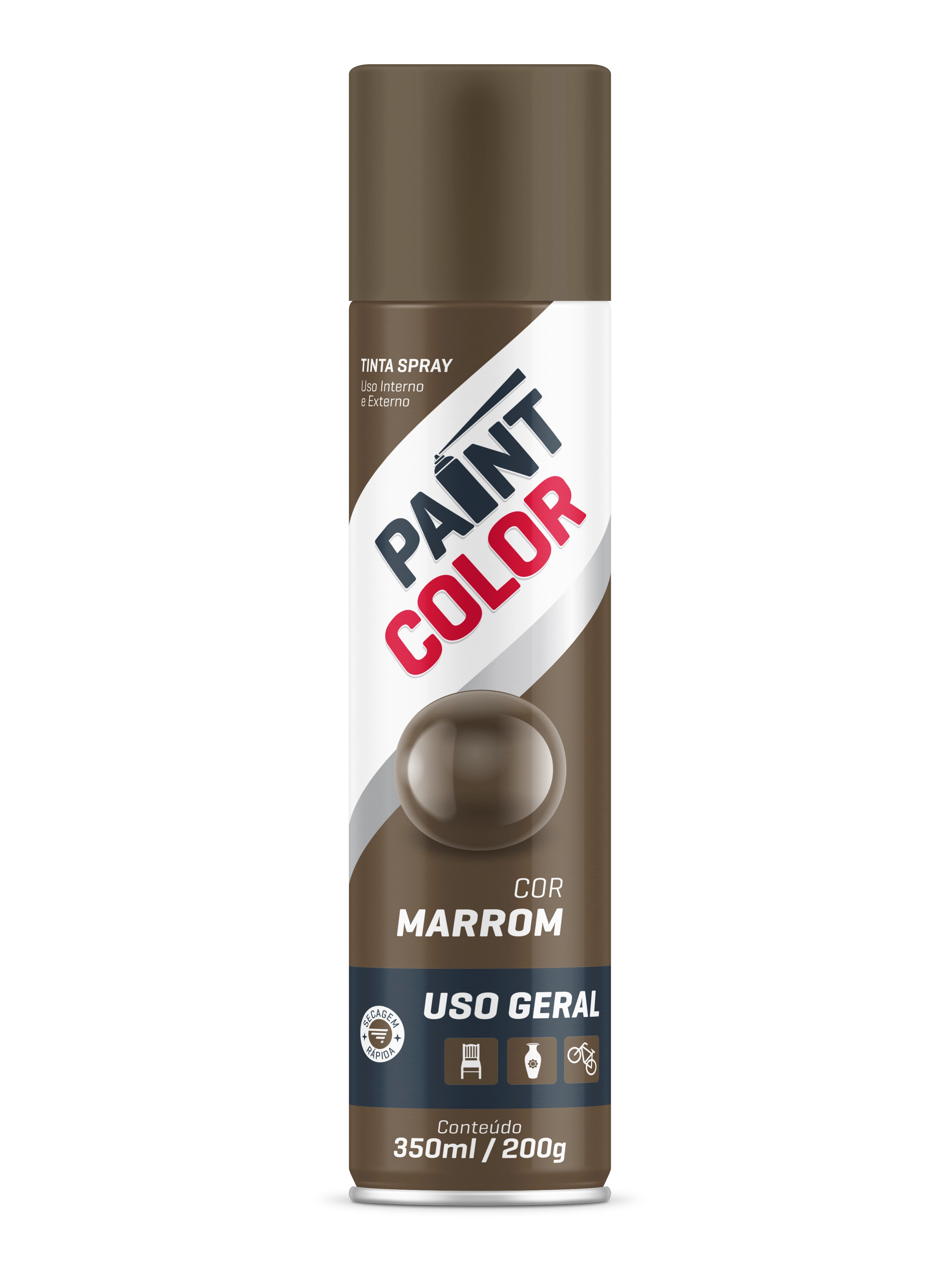 Tinta Paintcolor 350ml Marrom 5510132 Baston