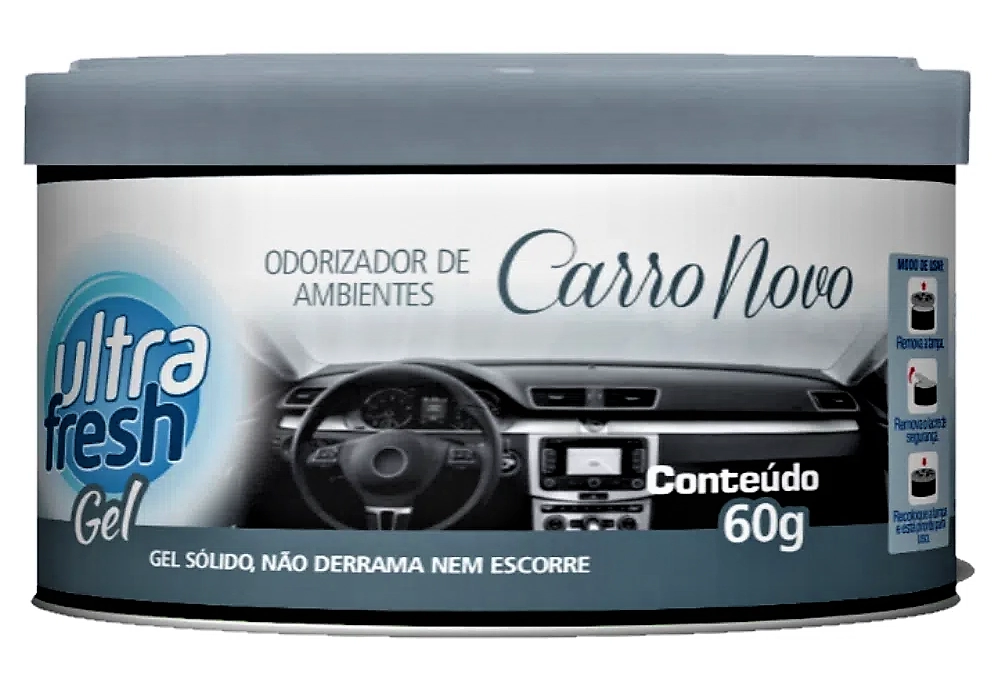 Odorizador Gel Ultra Fresh Car Novo 60g