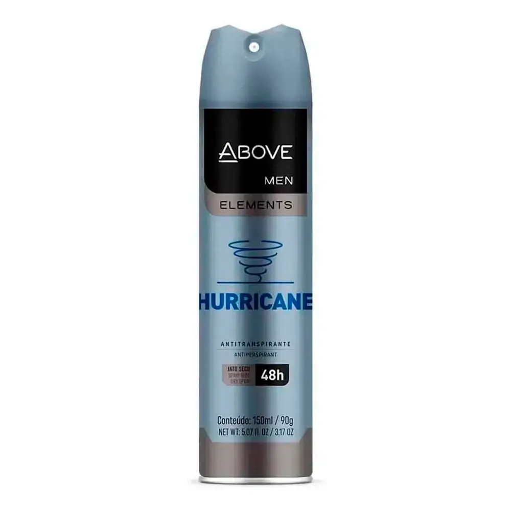 Desodorante Above Aerosol Men Elements Hurricane 150ml/90g