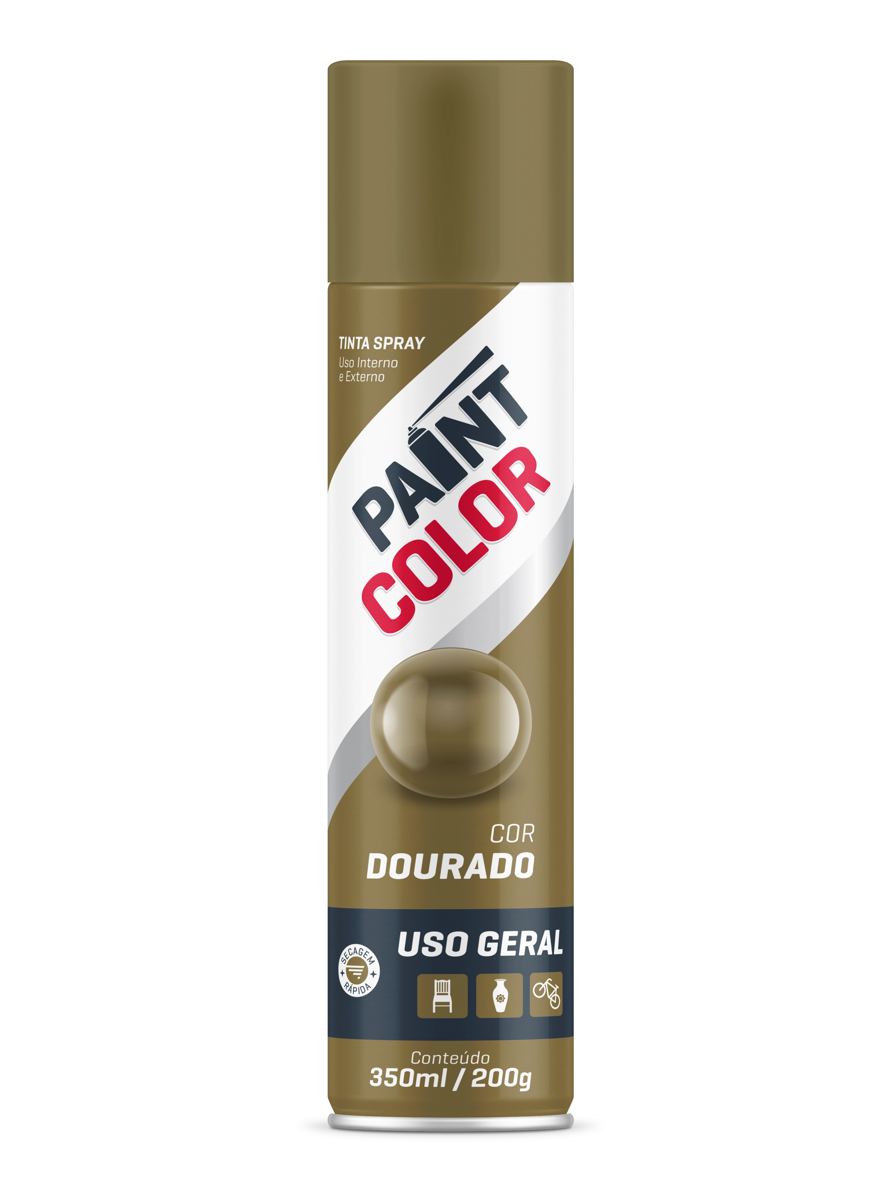 Tinta Paintcolor 350ml Dourado 5510105 Baston