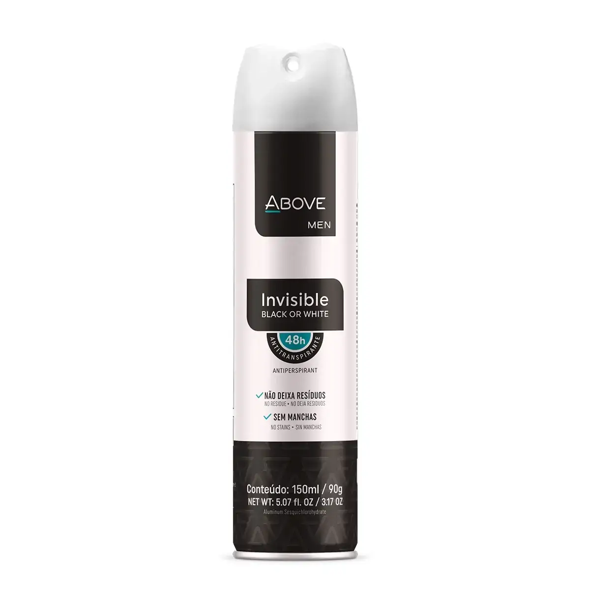 Antitranspirante Aerossol Invisible Above Men 150ml Spray