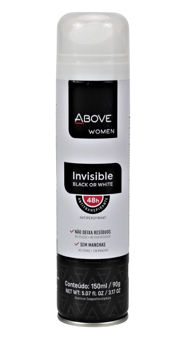 Antitranspirante Aerossol Invisible Above Women 150ml Spray