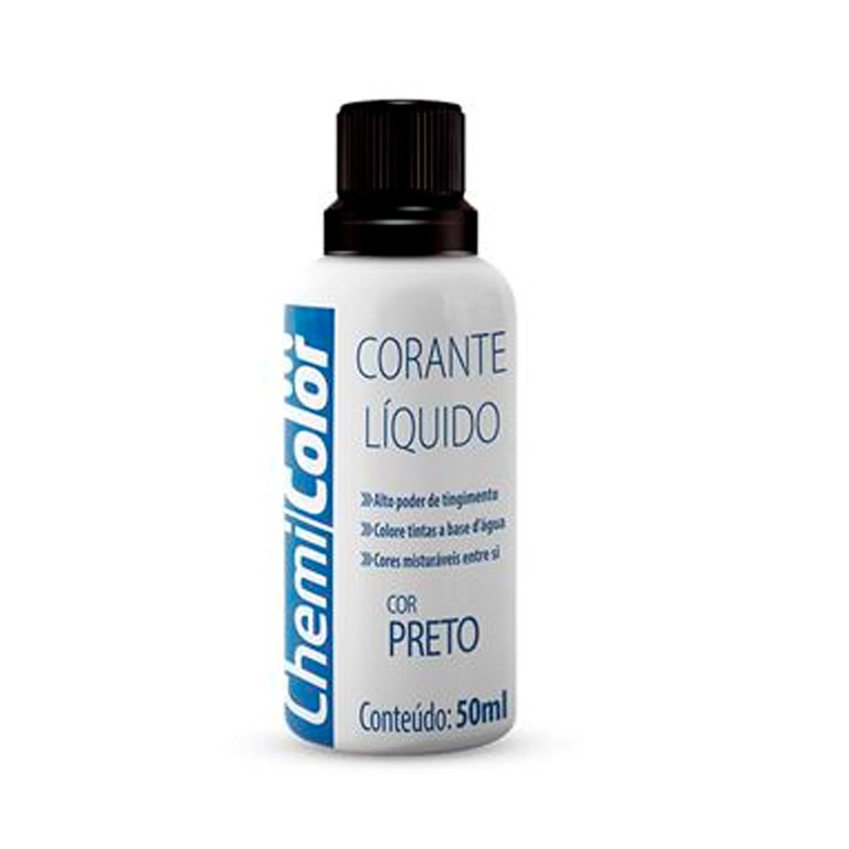 Corante Chemicolor Liqui 50ml Preto