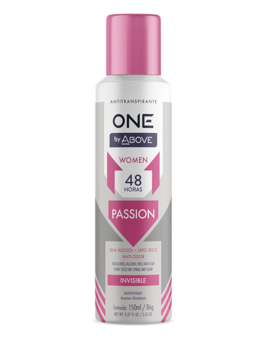 Desodorante Antitranspirante Aerosol Above One Passion Feminino 150 ml