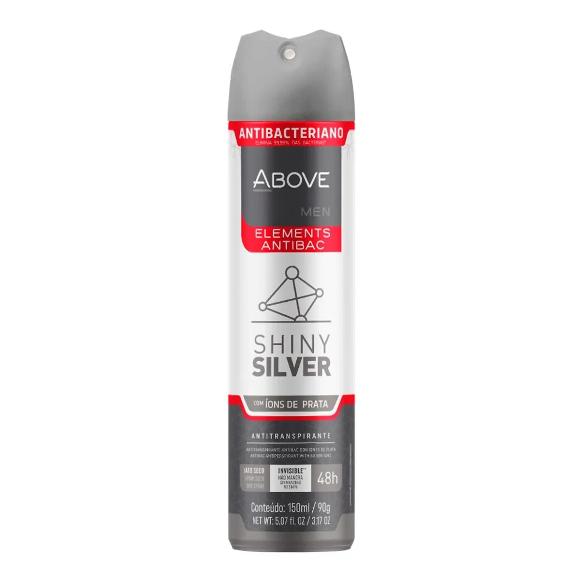 Desodorante Aerosol Elements Shiny Silver Above 150ml