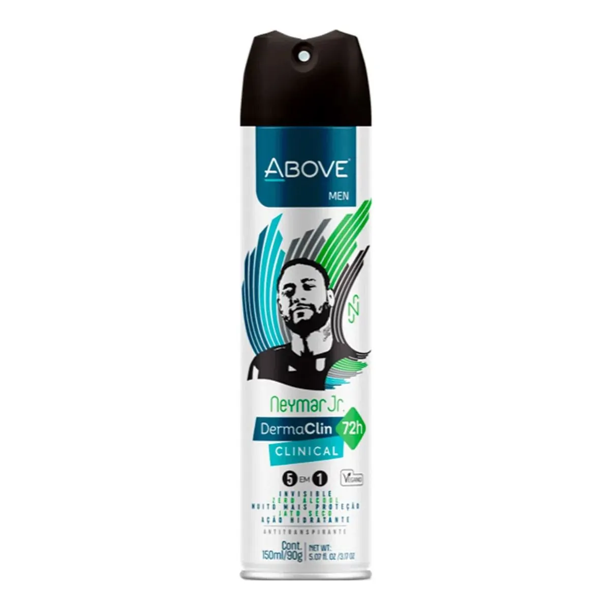 Antitranspirante Aerossol Neymar Jr. Above Men Derma Clinical 150ml