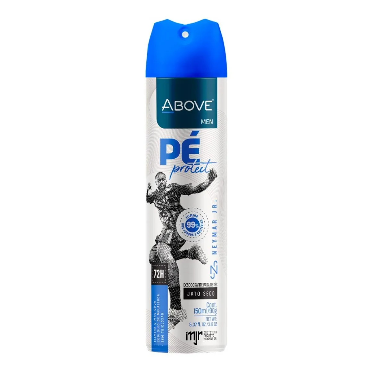 Desodorante Jato Seco Para Os Pés Neymar Jr. Above Men Pé Protect Frasco 150ml Spray