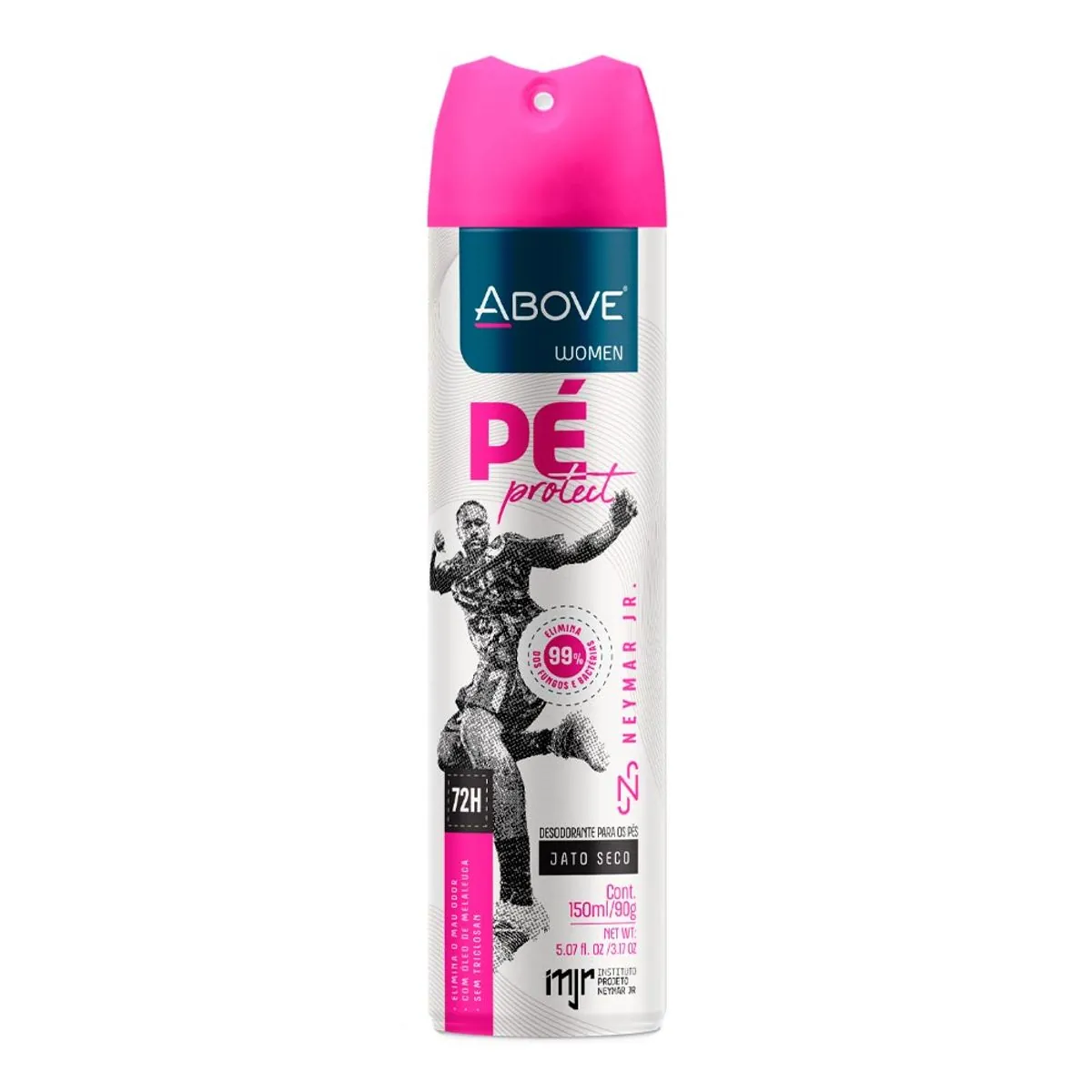 Desodorante Jato Seco Para Os Pés Neymar Jr. Above Women Pé Protect Frasco 150ml Spray