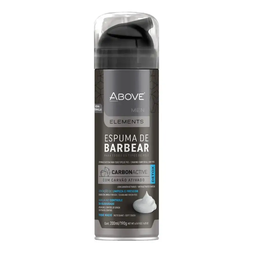 Espuma De Barbear Above Elelment Carbon Men 200Ml