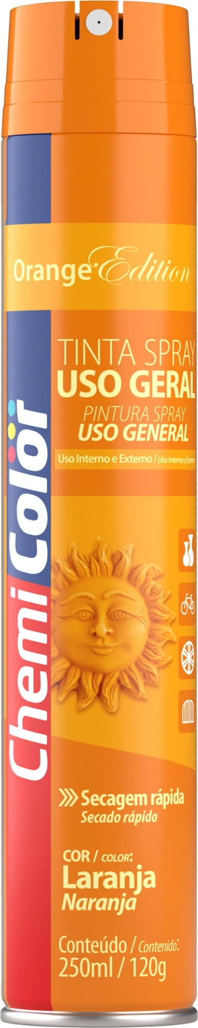 Tinta Chemicolor Laranja 250ml 680550 Baston
