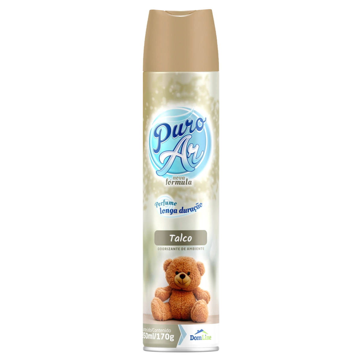 Odorizador De Ambiente Aerossol Talco Puro Ar Frasco 350ml Spray