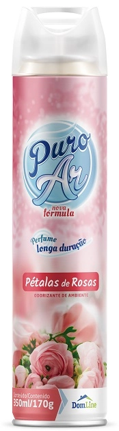 Odorizador De Ambiente Aerossol Pétalas De Rosas Puro Ar Frasco 350ml Spray