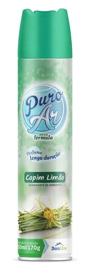 Odorizador De Ambiente Aerossol Capim Limão Puro Ar Frasco 350ml Spray