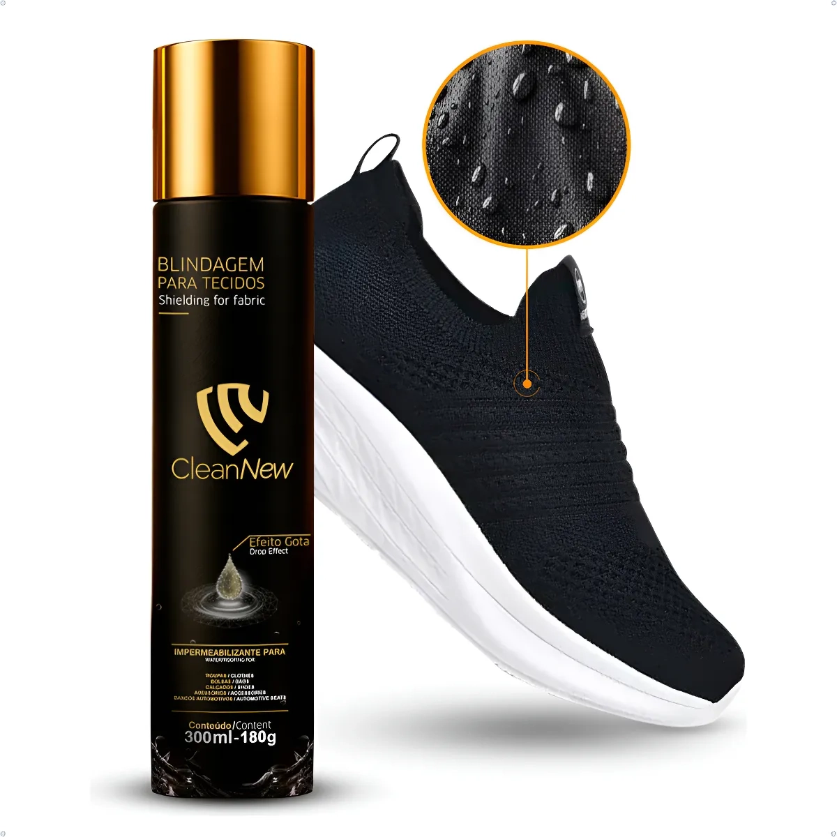 Impermeabilizante Blindagem para Tecidos Sapatos Tênis Bolsas CleanNew
