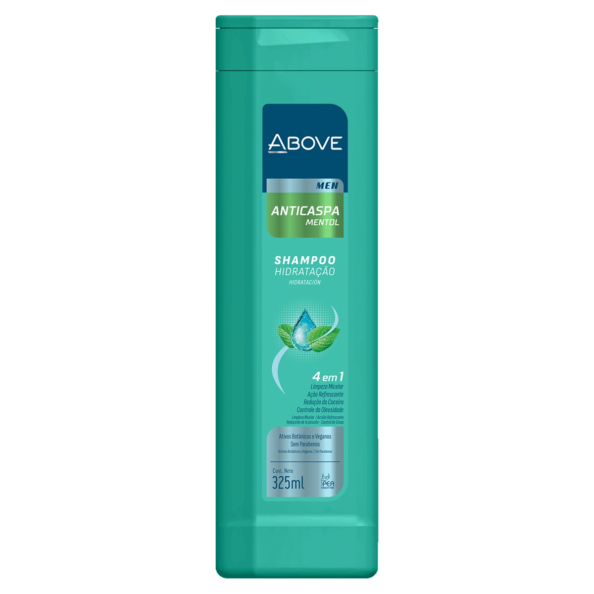 Shampoo Anticaspa Mentol Above Men Frasco 325ml