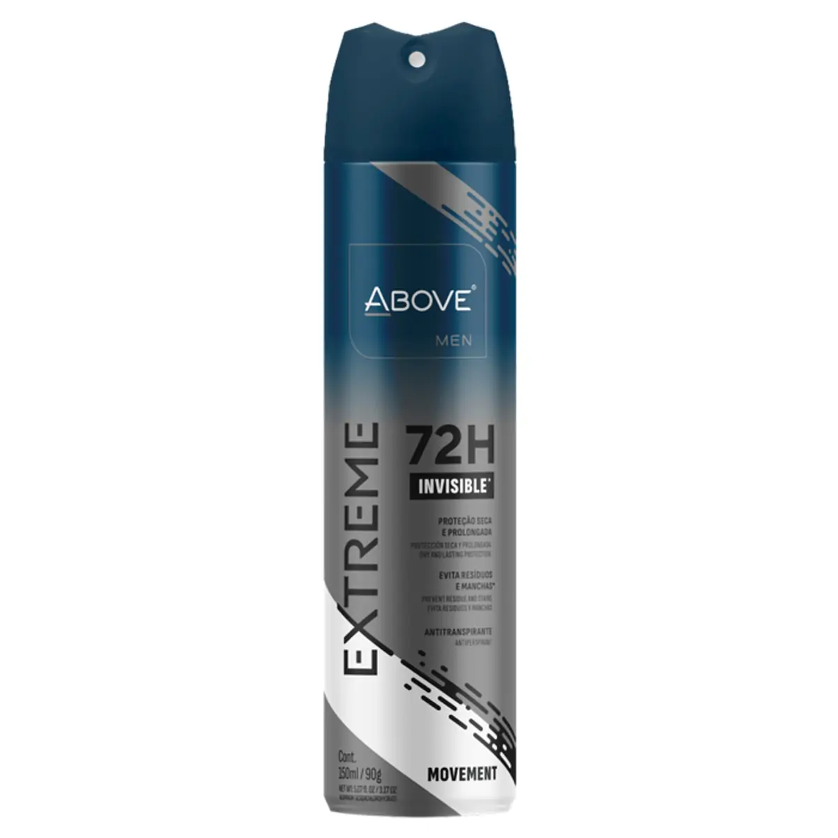 Desodorante Aerosol ABOVE Extreme Movement 72h 150ml