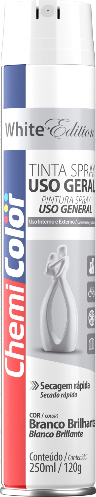 Tinta Chemicolor 250ml U.g.branco Brilhante 45x206