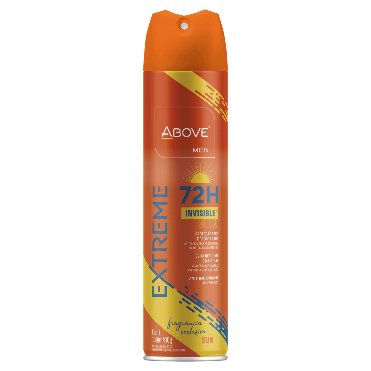 Antitranspirante Aerossol Invisible Sun Above Men Extreme 150ml Spray
