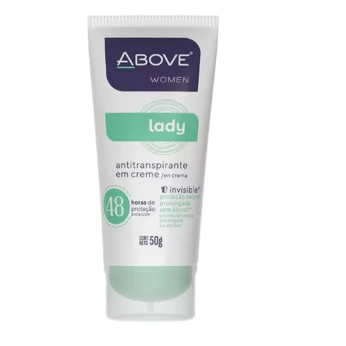 Antitranspirante Creme Invisible Lady Above Women 50g