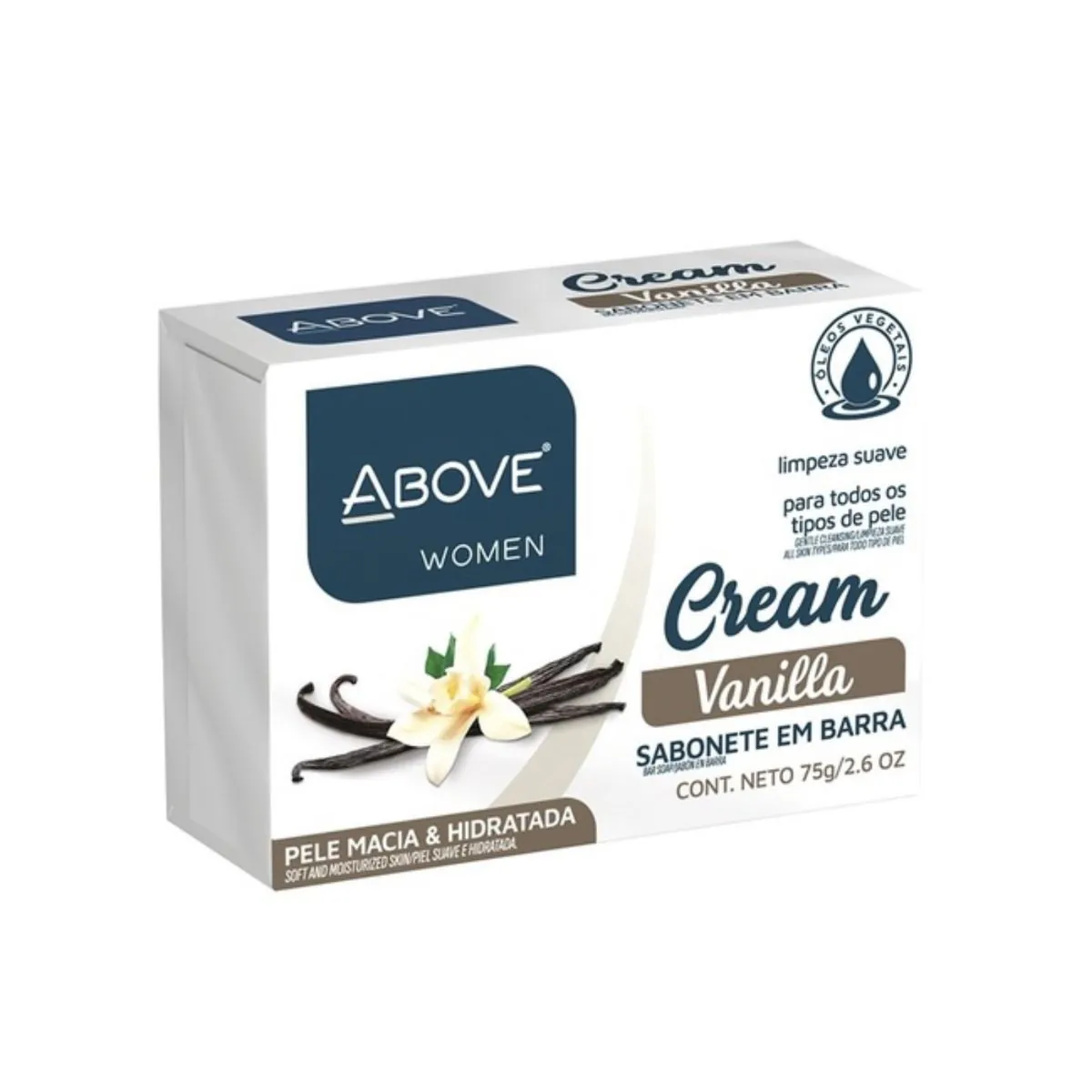 Sabonete Barra Vanilla Above Women Cream Caixa 75g