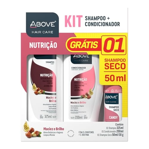 Kit Sh 325ml Cond 200 Above Nutricao Grts Sh Seco