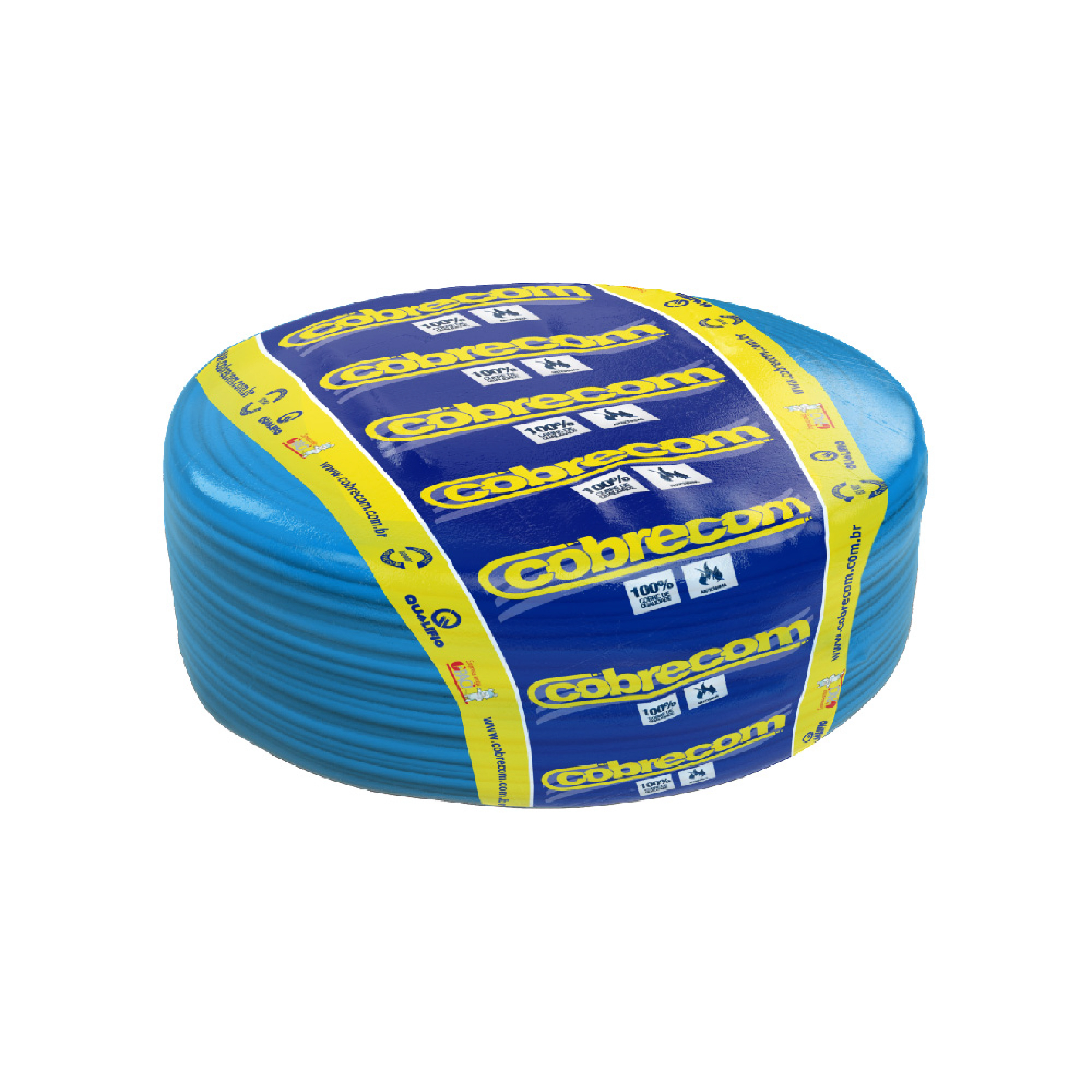 Cabo Flexível 2,5mm 15m Azul 750V Cobrecom
