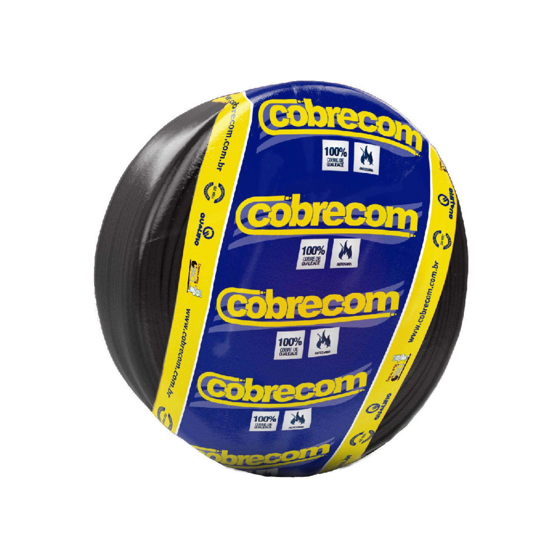 Cabo Flexível 4mm 15m Preto 750V Cobrecom