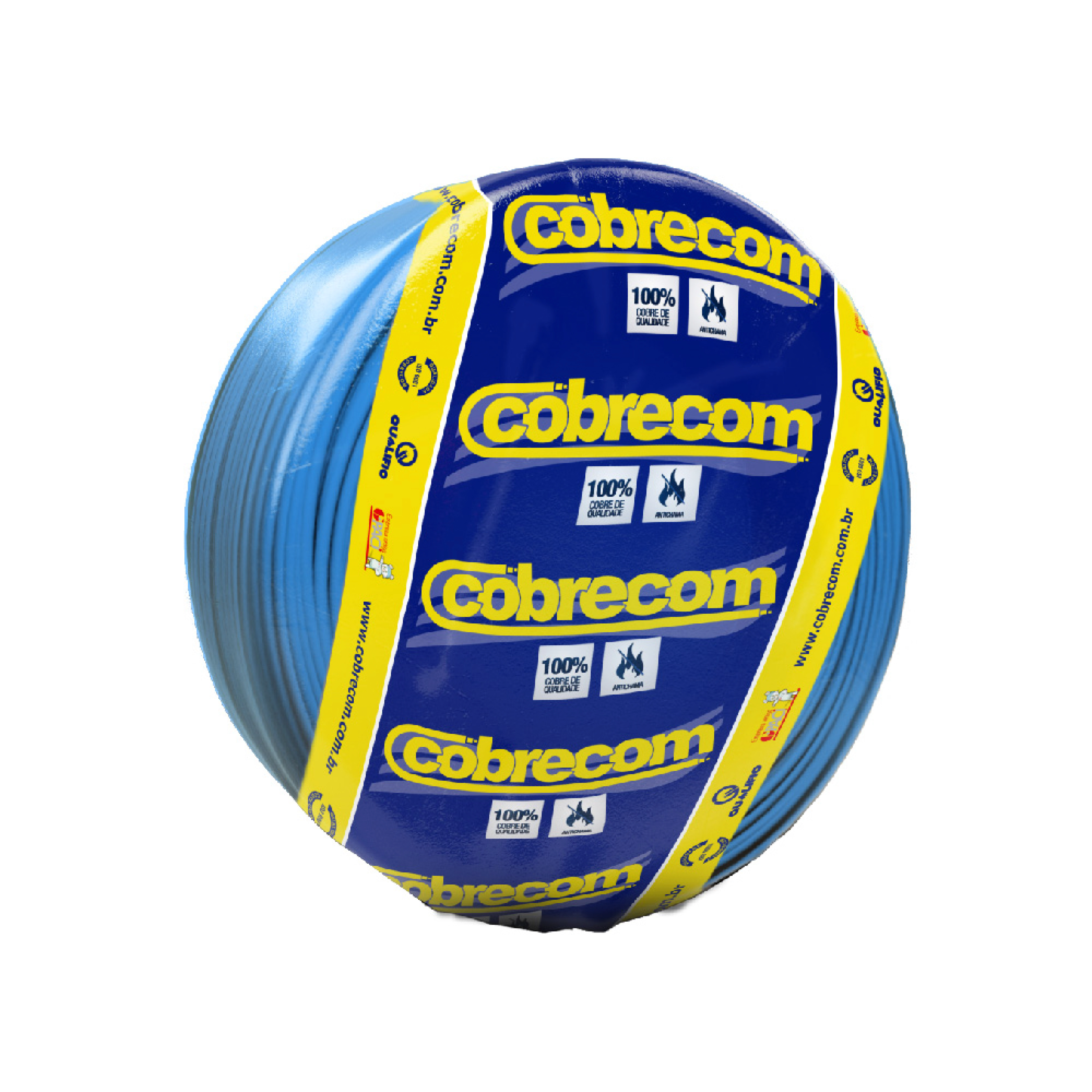 Cabo Flexível 1,5mm 25m Azul 750V Cobrecom