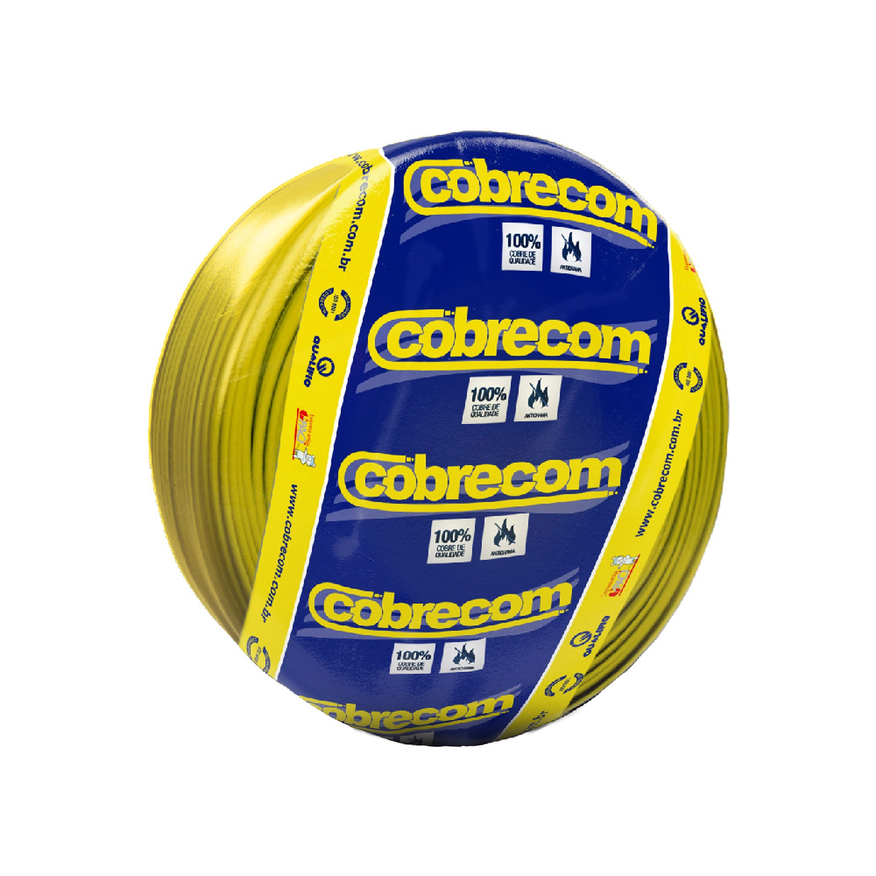 Cabo Flexível 4mm 25m Amarelo 750V Cobrecom