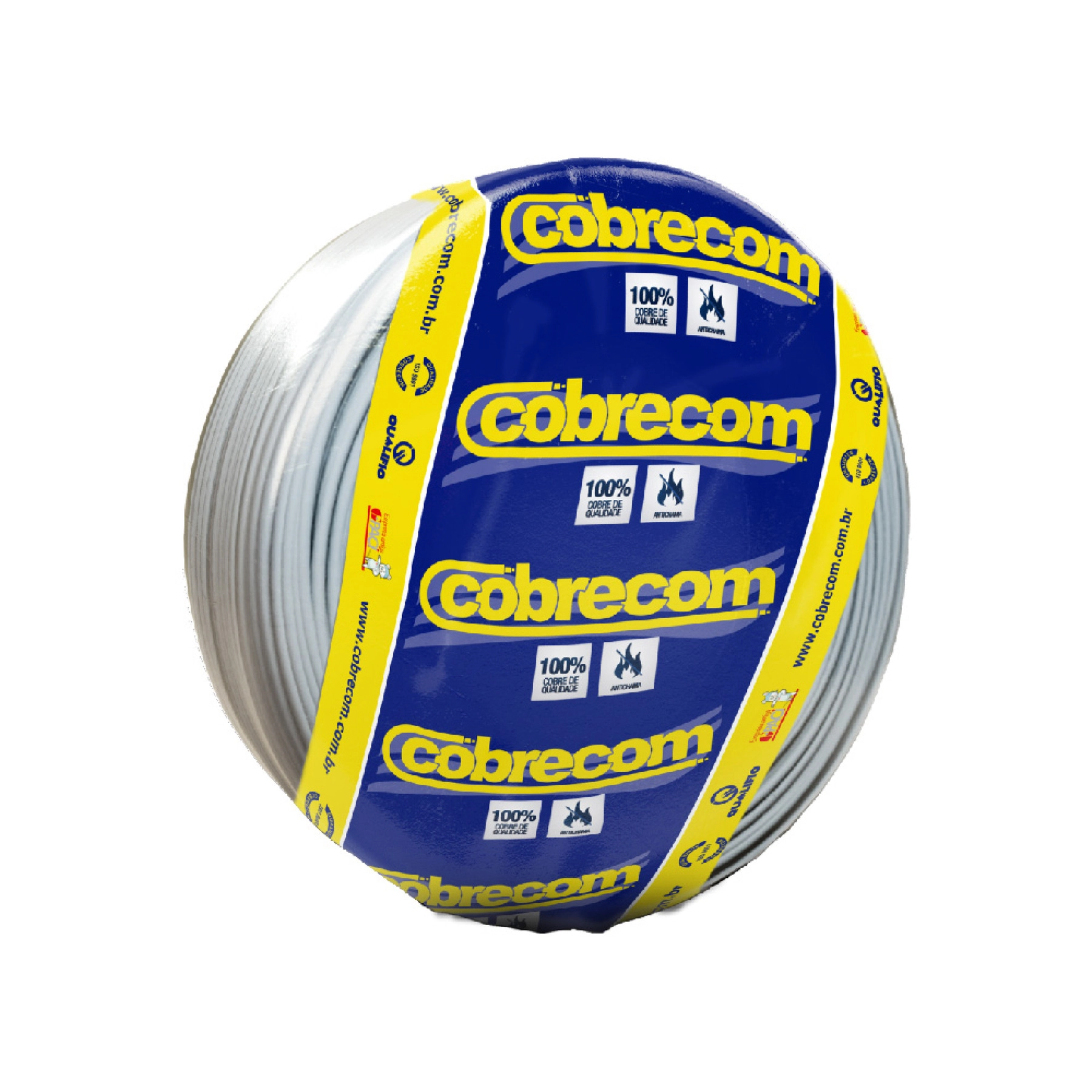 Cabo Flexível 1,5mm 25m Branco 750V Cobrecom