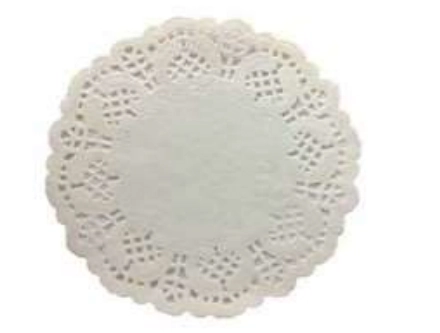 Papel Rendado 9cm Branco C/24
