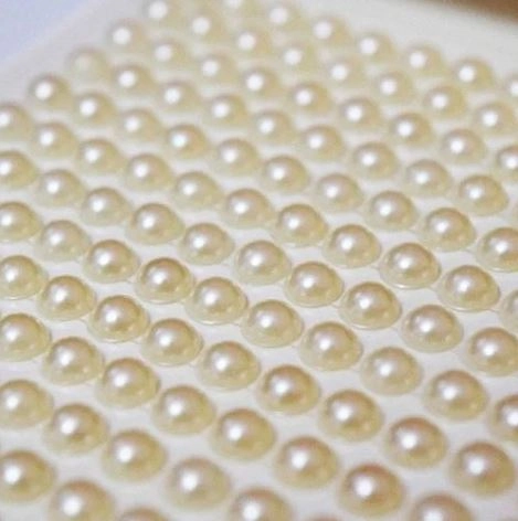 Meia Perola Adesivada 4mm 1un Artlille