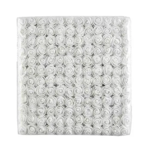 Mini Botao De Flor E.v.a C/organza C/12 Lf 0014 A