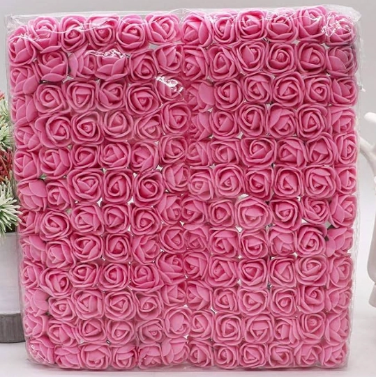 Flor Eva Mini Pink C/tule C/144un Art Lille