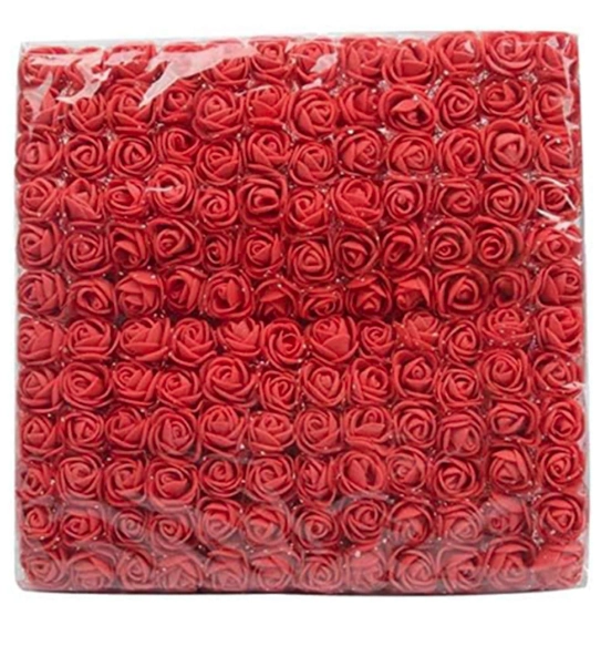 Flor Eva Mini Vermelho C/tule C/144un Art Lille