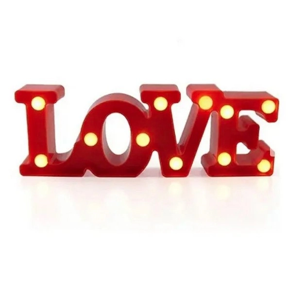 Luminaria Love Vermelho