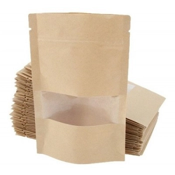 Saco Papel Kraft Lacre C/visor C/10 14x20kra