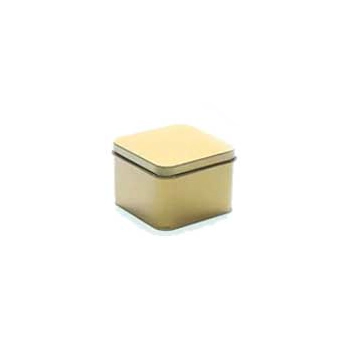 Latinha Quadrada Dourada 6x6x4,5cm Ref.mt0043 Dou