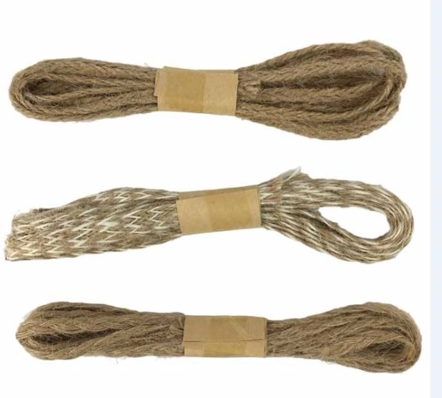 Kit Cordao Juta C 3 Rolos De 2mts Ref Ft