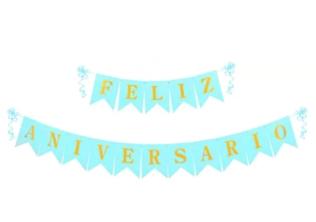 Enfeite Decorativo Feliz Aniversario Ref: Ef 0152sazu