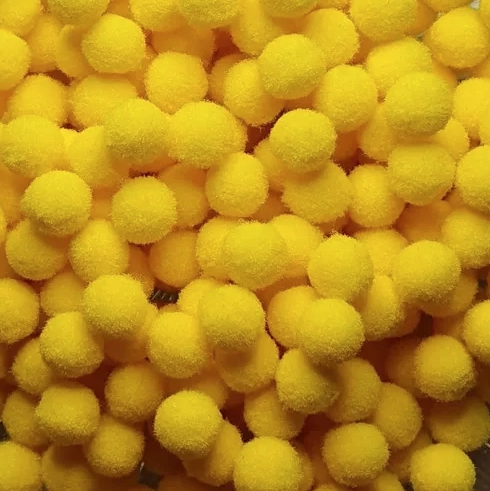 Pompom Amarelo 1cm 100un Bj 0021ama Art Lille