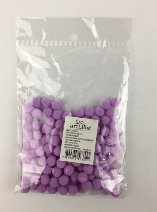 Pompom Lilas 1cm 100un Bj 0021lil Art Lille