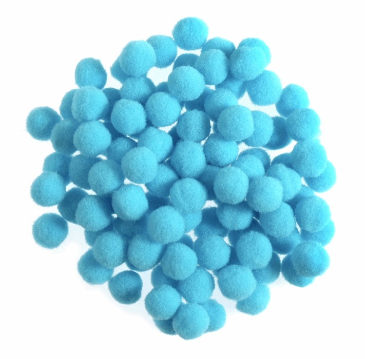 Pompom Az Claro 1,5cm 100un Bj 0022azc Art Lille