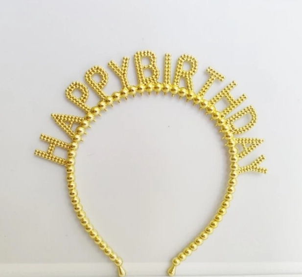 Enfeite Plastico Tiara Happy Birthday Unit Ref: Ad 0015mour