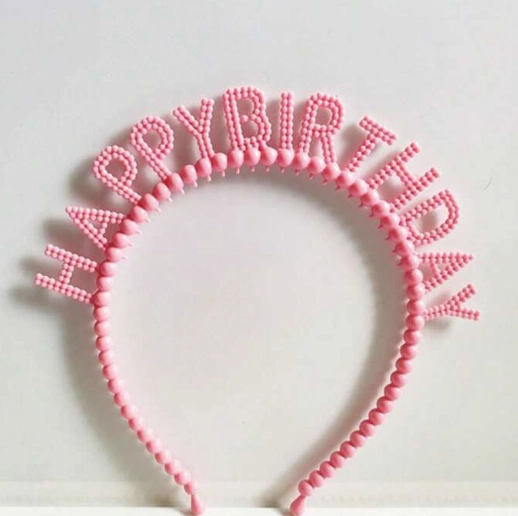 Enfeite Plastico Tiara Happy Birthday Unit Ref: Ad 0015nroc
