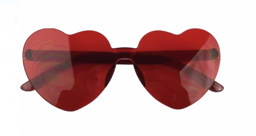 Enfeite Plastico Coracao Unit Ref: Ad 0019vem