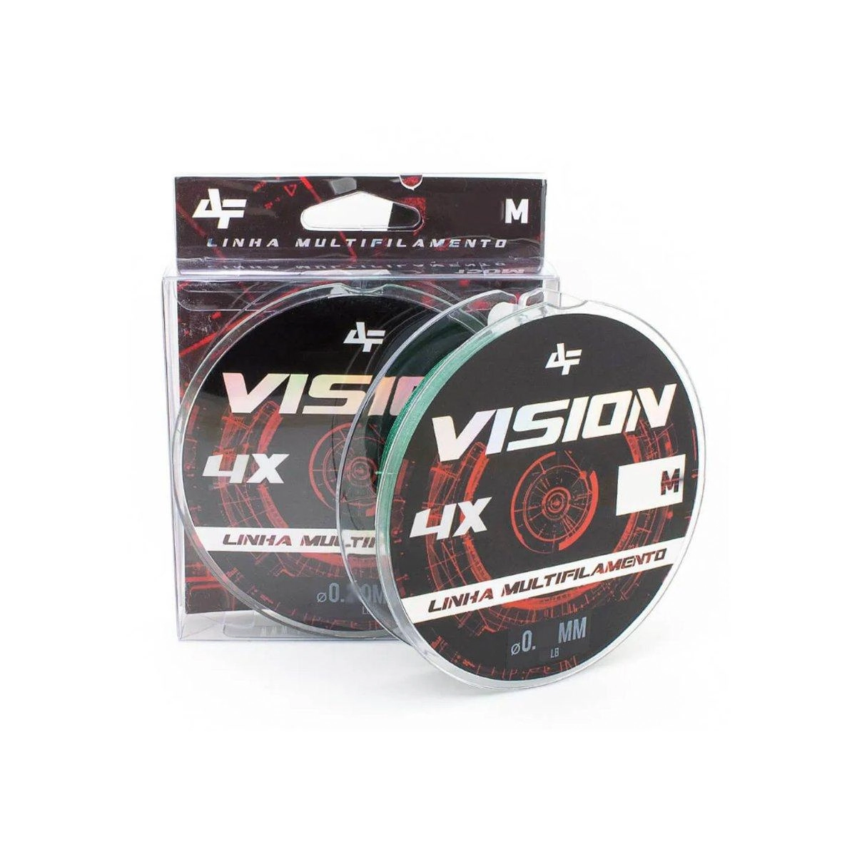 Linha Multifilamento 4x Vision 150m X 0,28mm Dark Green - Albatroz, Tamanho: 0,28mm