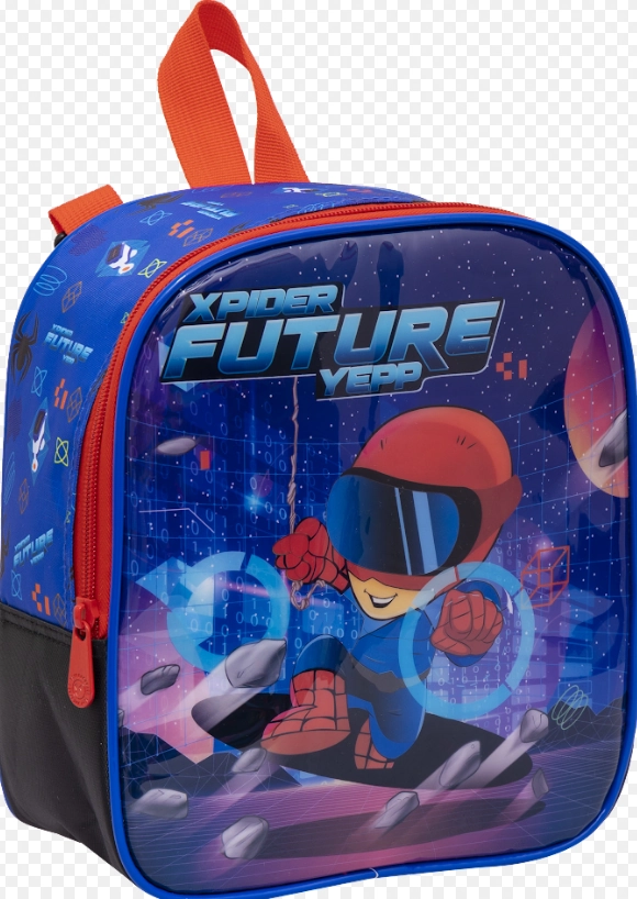 Lancheira Infantil Masculina Xpider Azul Mim6328 L Bf Brasil