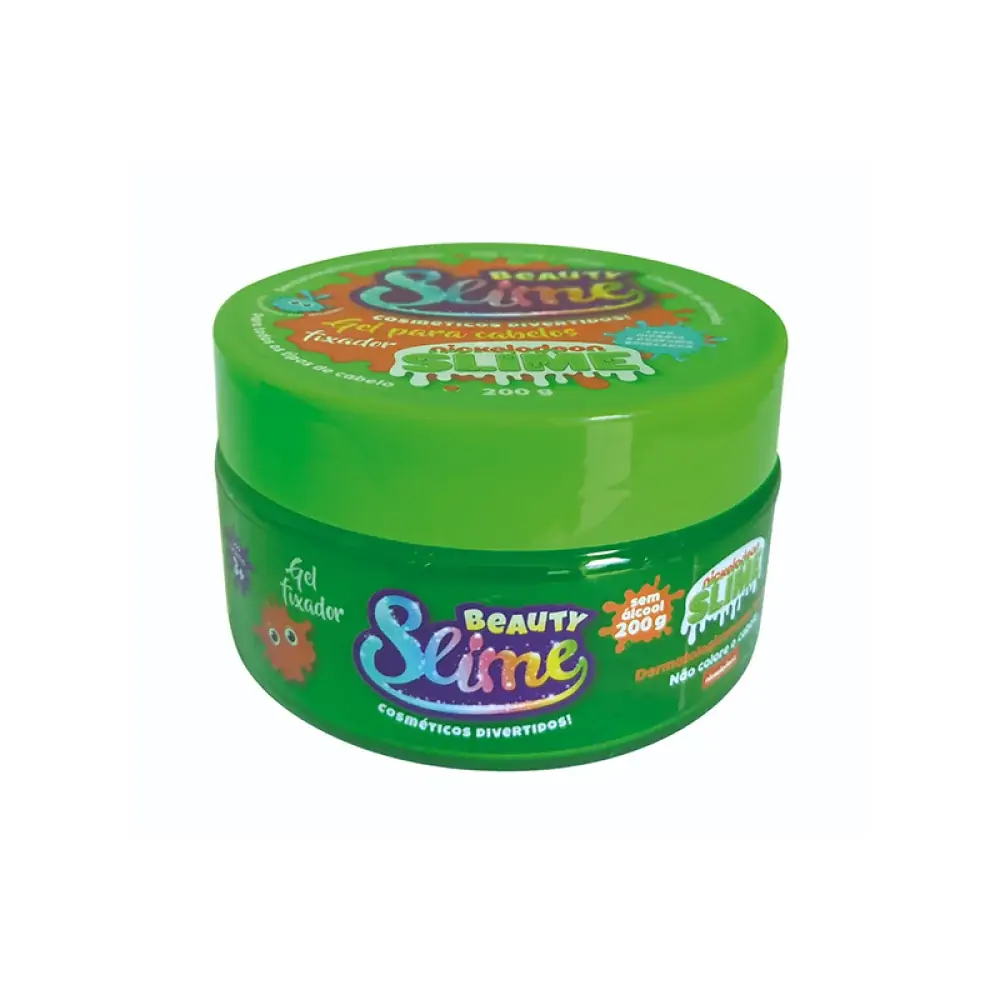 Gel Fixador Beauty Slime Verde Neon 200g